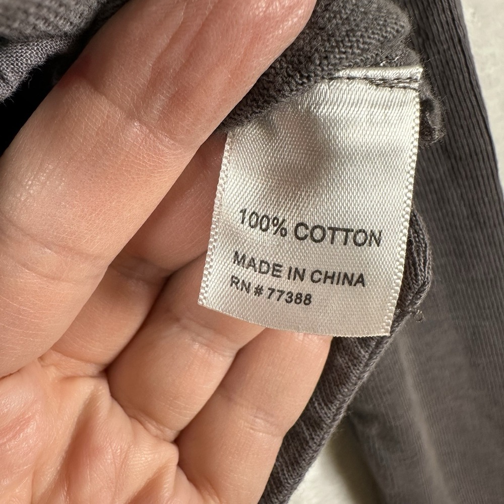 Madewell Hi-Line Moto Jacket Women's L Gray Crop 100% Cotton - Picture 3 of 11